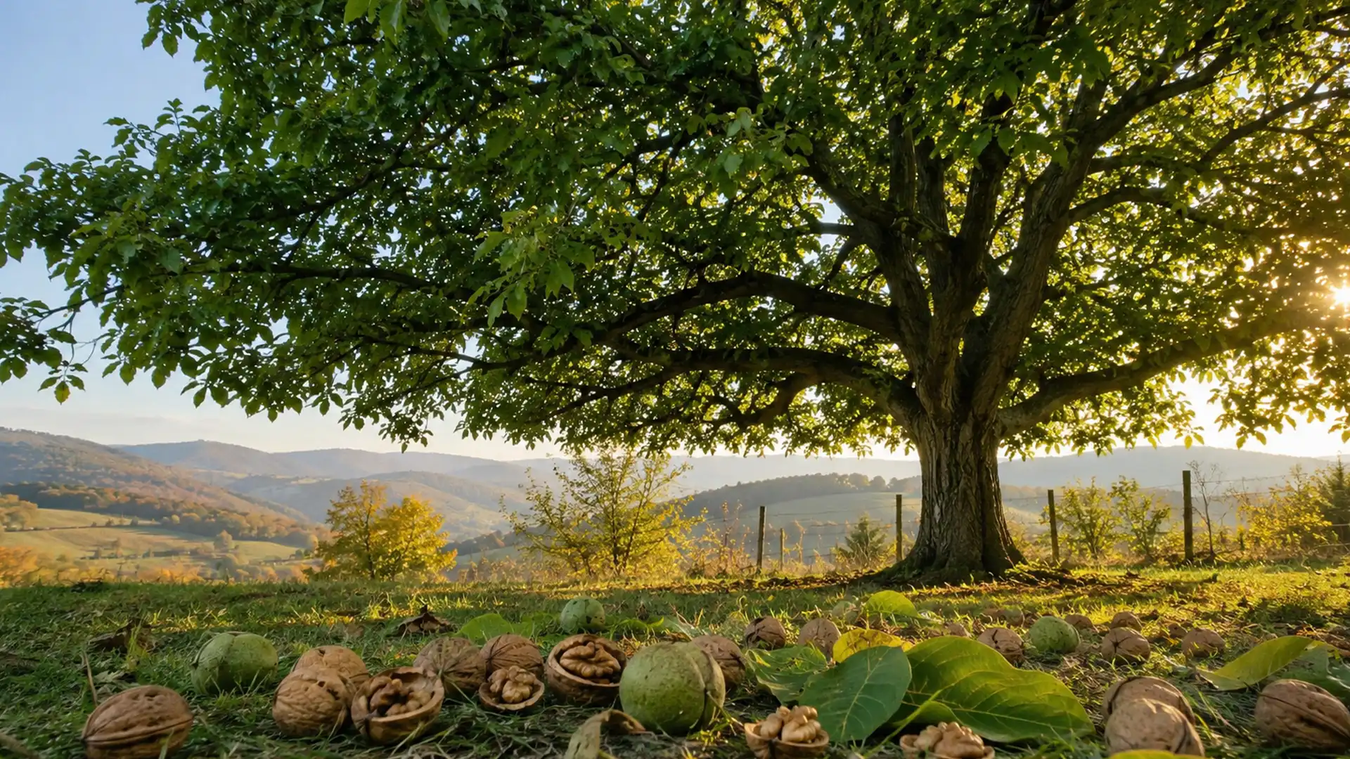 Nucul, arborele care își apără singur spațiul și hrănește mintea