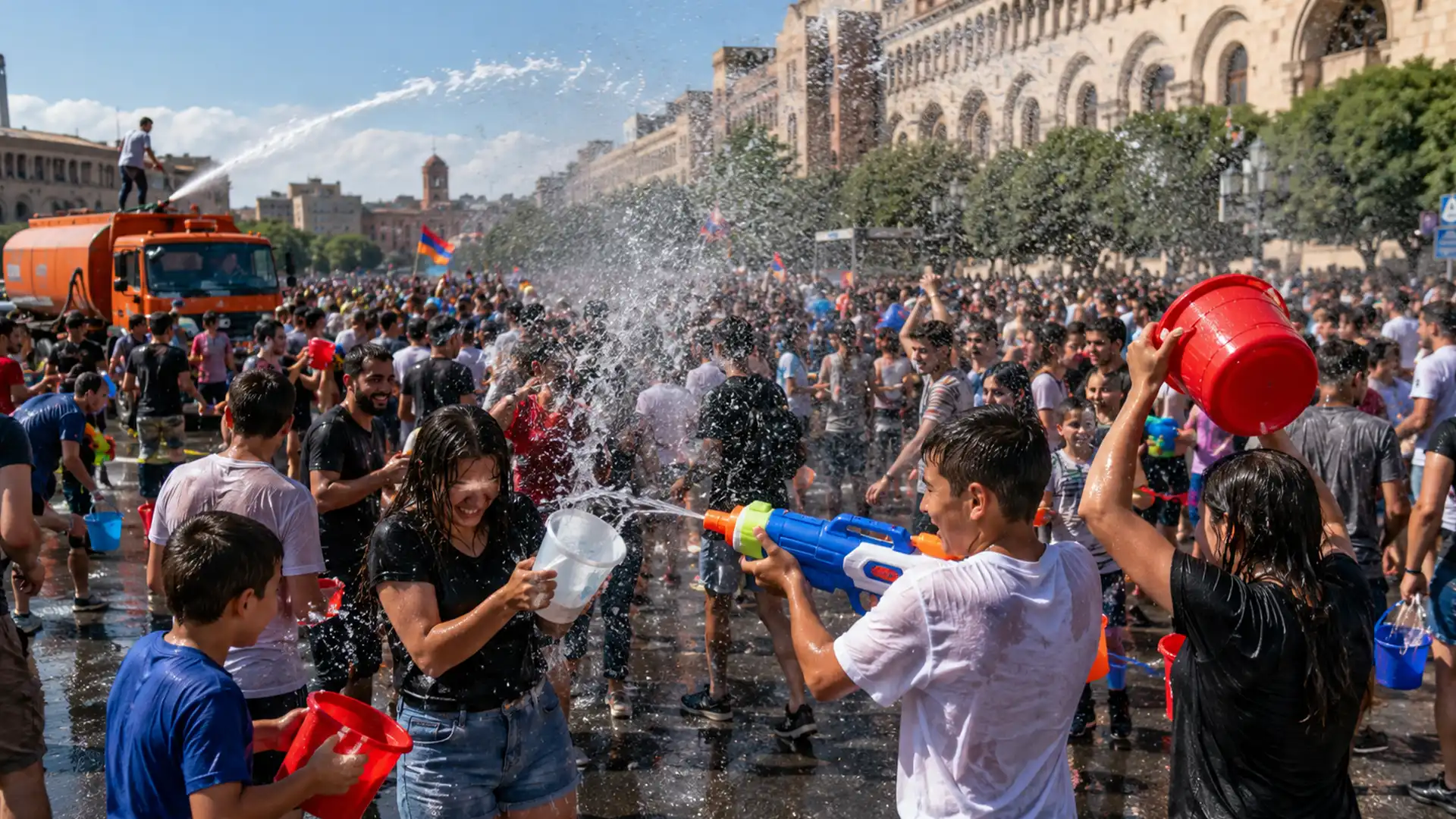 Vardavar – Festivalul apei care transformă Armenia într-o uriașă sărbătoare a bucuriei Vardavar – Festivalul apei care transformă Armenia într-o uriașă sărbătoare a bucuriei