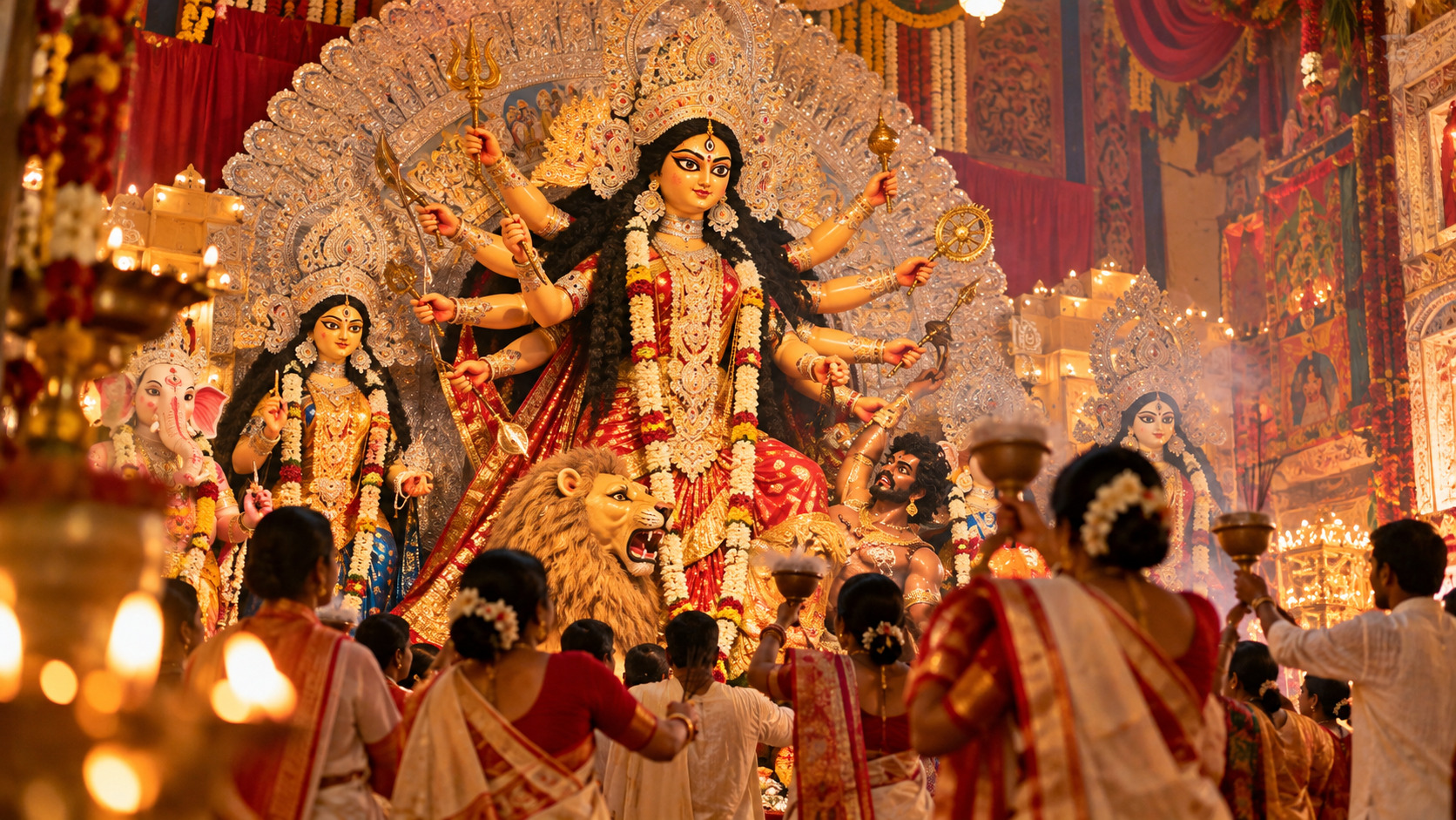 Durga Puja, 19 Octombrie – festivalul care celebrează victoria binelui asupra răului