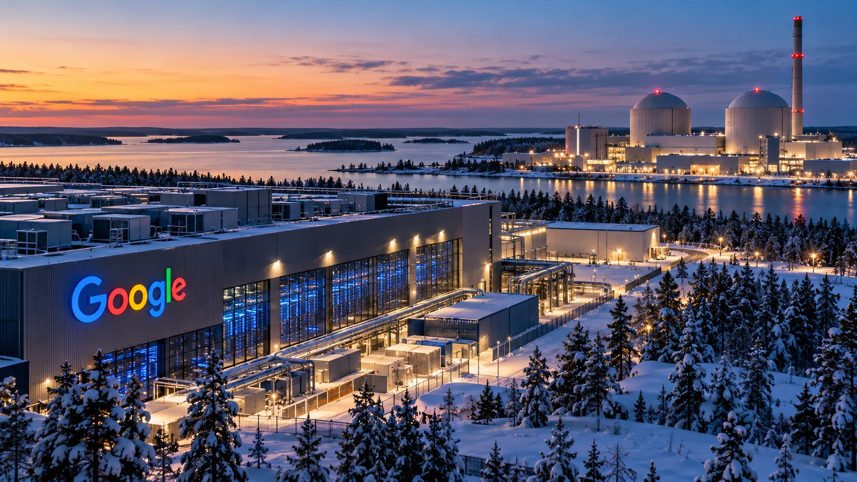Google va investi 13 miliarde de euro în inteligență artificială și energie nucleară în Finlanda