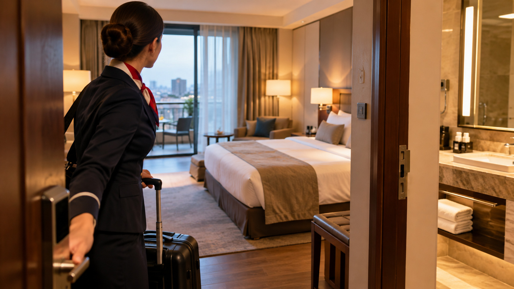 Trucul de 90 de secunde folosit de însoțitorii de zbor pentru verificarea unei camere de hotel