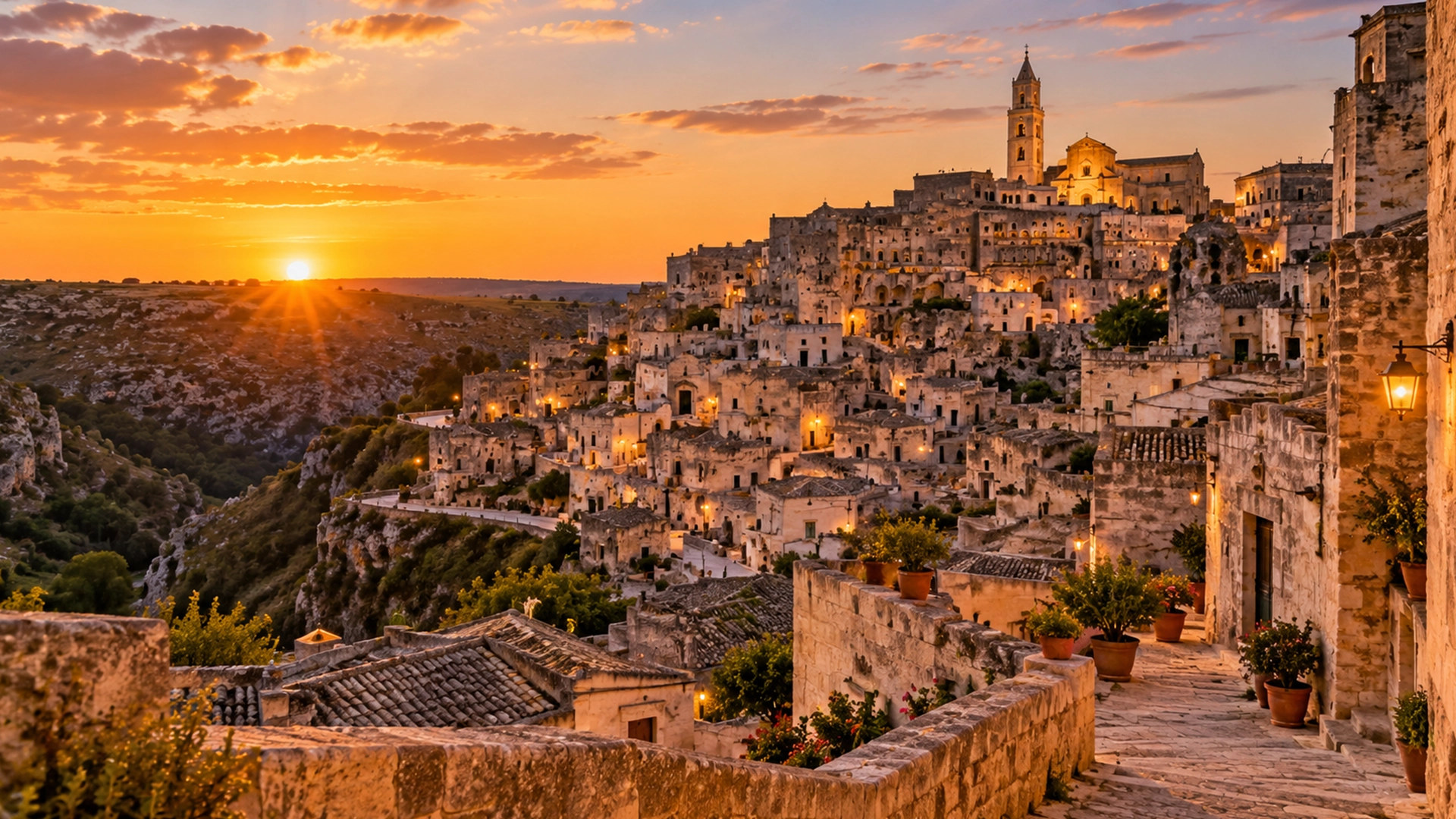 Matera, orașul vechi de 9.000 de ani care merită vizitat în octombrie. Temperaturile pot ajunge la 27°C